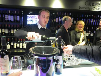 Tasting in the Malbec Lounge